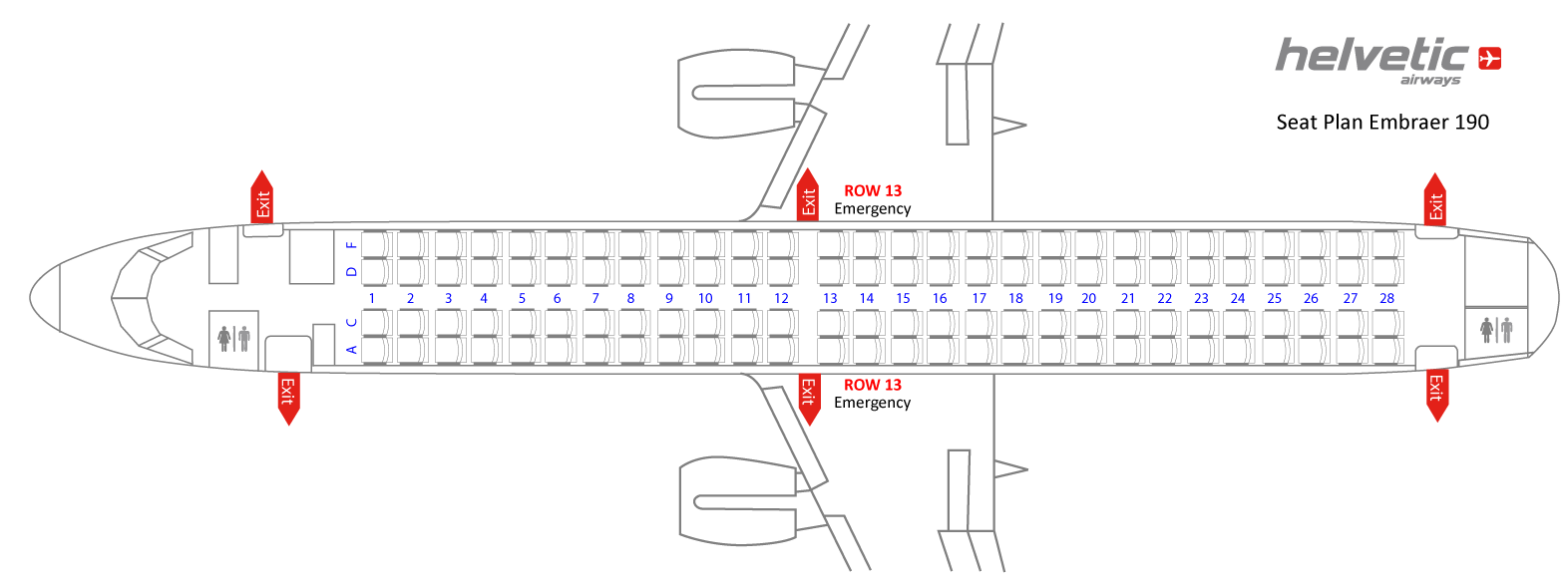 Embraer 190 Sitzplan Sitzplan Auf Deutsch